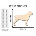 thumbnail image 2 of Unfinished Wood Rottweiler Dog Shape - Animal - Pet - Craft - up to 46" DIY 20" / 1/8", 2 of 3