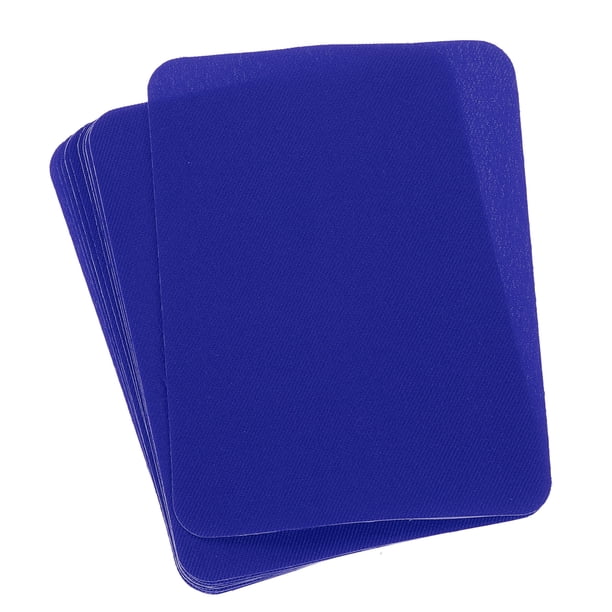 Parches de tela termoadhesivos Uxcell Azul oscuro 4.9"x3.7" para ropa Paquete de 10