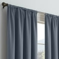 thumbnail image 4 of Eclipse Solid Thermapanel Room Darkening Rod Pocket 54" x 84" Curtain panel in Blue, 4 of 7