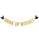 thumbnail image 1 of Drink Up Witch Banner Gold Glitter - Decoraciones para fiestas, fiesta misteriosa de brujas, pancarta para fiestas, suministros para fiestas Ormromra WRQX-535, 1 of 5