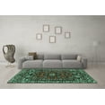 thumbnail image 3 of Ahgly Company Indoor Rectangle Persian Turquoise Blue Traditional Area Rugs, 2' x 3', 3 of 4