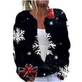 thumbnail image 2 of Amidoa Cardigan Women's Sweaters Long Sleeve Christmas Graphic Button up Knitted Cardigans Cardigans for Women Trendy L, 2 of 5