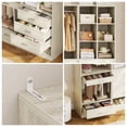 thumbnail image 3 of Homieasy Modular Closet System with 4 Drawers, 47.2" Closet Organizers with Cube Storage and Pant Rack, Ideal Closet Organizers and Storage Unit, 3 of 6