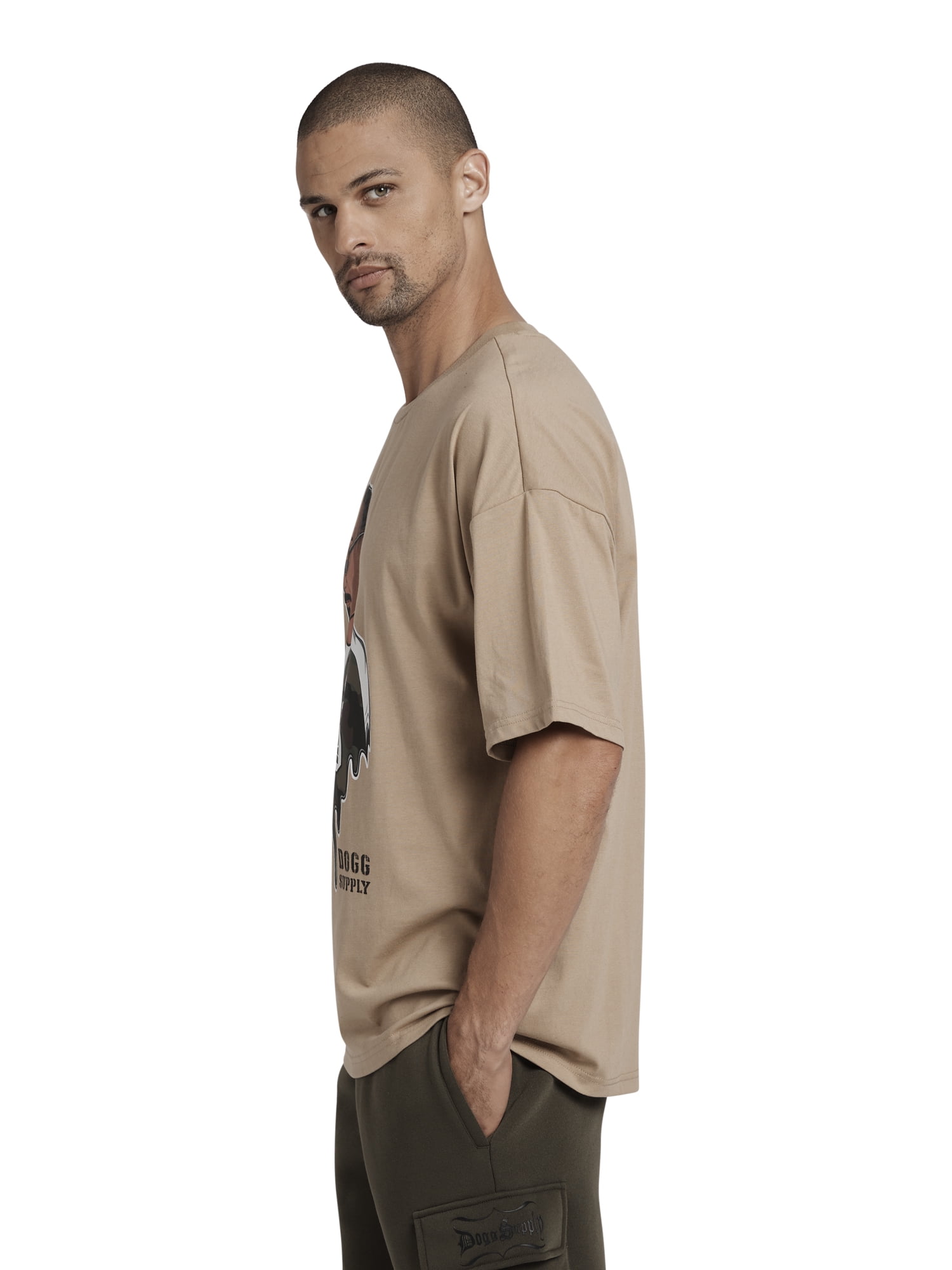 Dogg Supply by Snoop Dogg Men's & Big Men's Oversize Drop Shoulder Graphic T-Shirt, Sizes XS-3XL