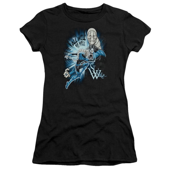 Green Lantern Saint Walker S/S Junior Women's T-Shirt Sheer Black