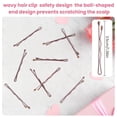 thumbnail image 4 of mini bobby pins,50 Count 1.38 inch Metal Hair Clips for ,Girls and Women,Suitable for  Hair Types (Brown-01), 4 of 6