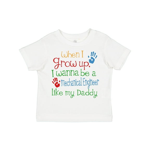 Inktastic Mechanical Engineer like Daddy Boys or Girls Toddler T-Shirt