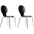 thumbnail image 4 of Shell Bentwood Dinette Chairs Multiple Colors, Set of 2, Black, 4 of 20