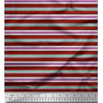 thumbnail image 2 of Soimoi Rayon Fabric Horizontal Stripe Print Sewing Fabric Yard 56 Inch Wide, 2 of 5