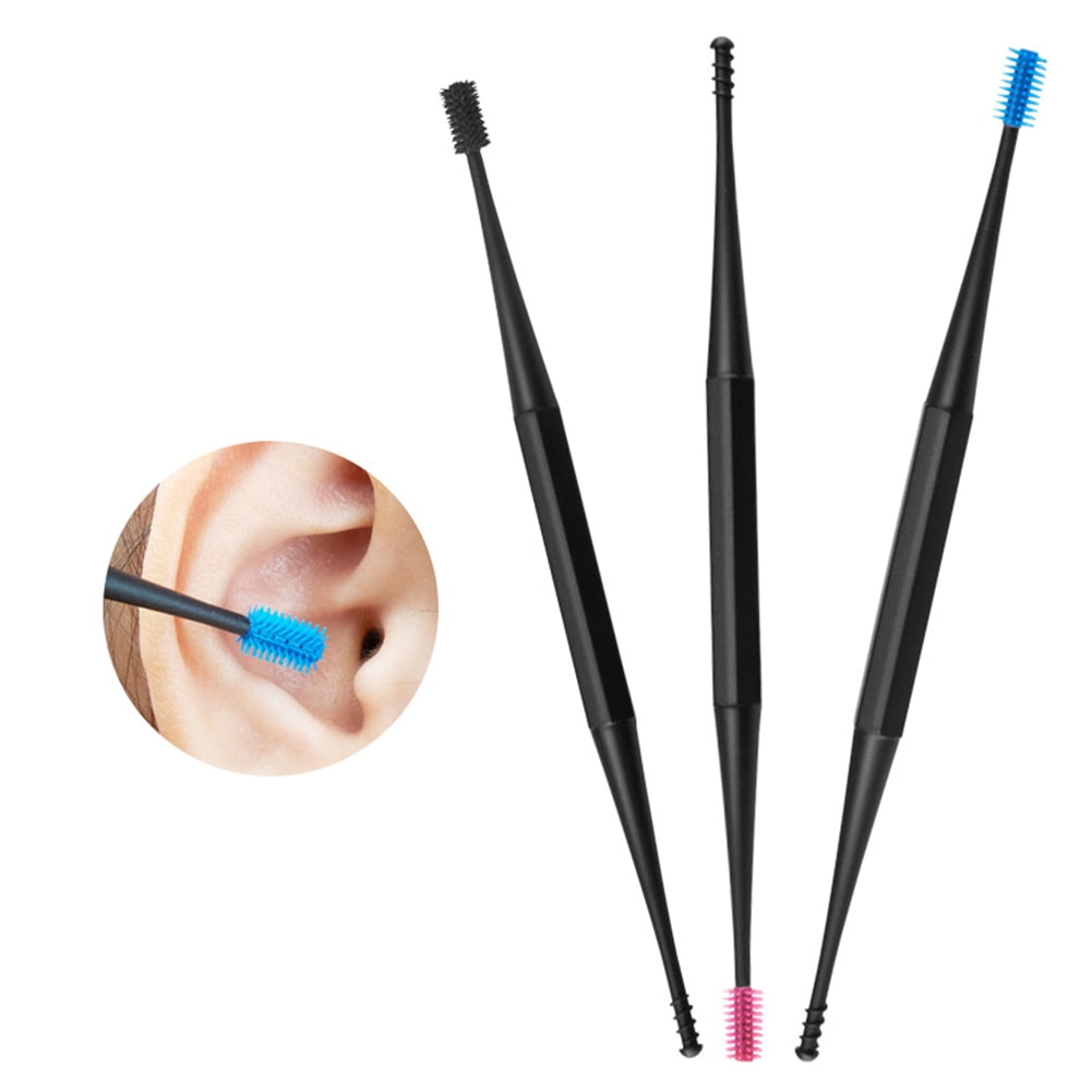 Doubleended Silicone Earpick Ear Wax Remover Curette Soft Ear Cleaner