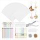 thumbnail image 1 of Kit de 281 Láminas de Plástico Retráctil, Hojas de Papel Retráctil con Perforadora, Pendientes, Llaveros y Accesorios para Bricolaje., 1 of 5