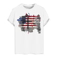 thumbnail image 1 of Tops para hombre, blusas y camisas de cuello redondo y manga corta para hombre Tops estampados de manga corta para el Día de la Independencia para hombre Tops/camisas de cuello redondo y manga corta p, 1 of 5