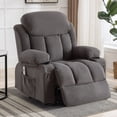 thumbnail image 4 of HSUNNS Power Lift Recliner Chair for Adult, Fabric Single Electric Recliner with Massage and Heat, Living Room Chair with USB Charge Port, Cup Holder, Side and Front Pocket, Gray, 4 of 14