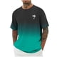 thumbnail image 5 of Camisas de Manga Larga para Hombres Imprimir Casual Cuello Redondo Blusa de Manga Corta, Camisas de Lino para Hombres, 5 of 8