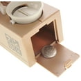 thumbnail image 3 of PlayWorld PennyPincher Dog Piggy Bank White Brown, 3 of 7