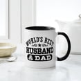 thumbnail image 4 of CafePress - World's Best Husband And Dad Mug - 11 oz Ceramic Mug - Novelty Coffee Tea Cup, 4 of 4