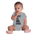 thumbnail image 4 of Best Lil Bro Ever Cute Little Brother Bodysuit Jumper Boys Infant Baby Brisco Brands 12M, 4 of 6