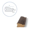 thumbnail image 6 of ArtToFrames 6" x 26" Walnut Picture Frame, 6x26 inch Brown MDF Poster Frame (WOM-5298),  Pack, 6 of 8