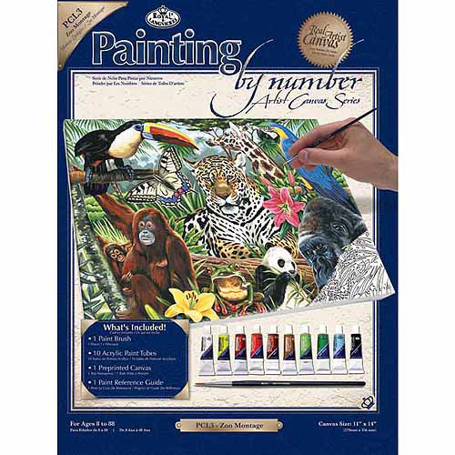 Royal Brush Paint By Number Kits, 11" x 14"