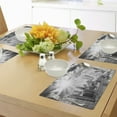 thumbnail image 4 of Ambesonne Black and White Place Mats Set of 4, Aerial Montreal, Standard Size, Black White Grey, 4 of 6
