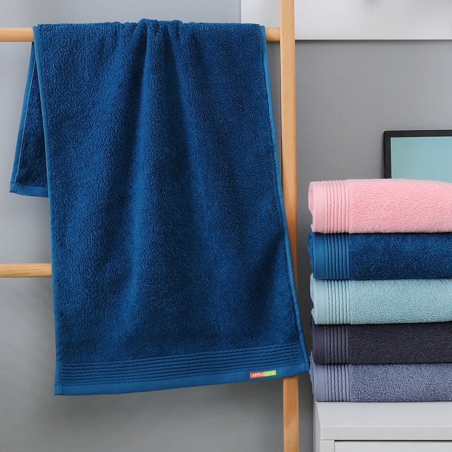 Zhuge 6pcs Bathroom Hand Towels, Home long-staple cotton Super Soft Highly Absorbent Hand Towel for Shower, Pool, Spa, Gym, Hand Towel for Daily Use 13.39x29.92inch (Medium grey)