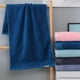 thumbnail image 2 of Nvzi 3 toallas de baño de algodón de fibra larga, súper suaves y muy absorbentes para ducha, piscina, toalla de mano de 13,39 x 29,92 pulgadas (rosa), 2 of 5