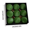 thumbnail image 3 of JJV 9 Pcs Velvet Christmas Ball Ornaments, 3.15 Inch Flocked Shatterproof Xmas Tree Decor, Solid Color Christmas Balls Hanging Ornaments, 3 of 8