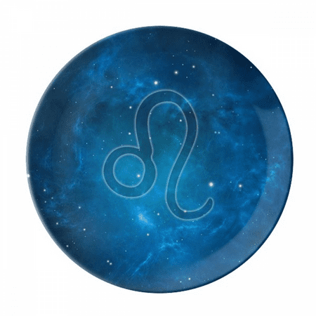 

Starry Sky Night Leo Zodiac Constellation Plate Decorative Porcelain Salver Tableware Dinner Dish