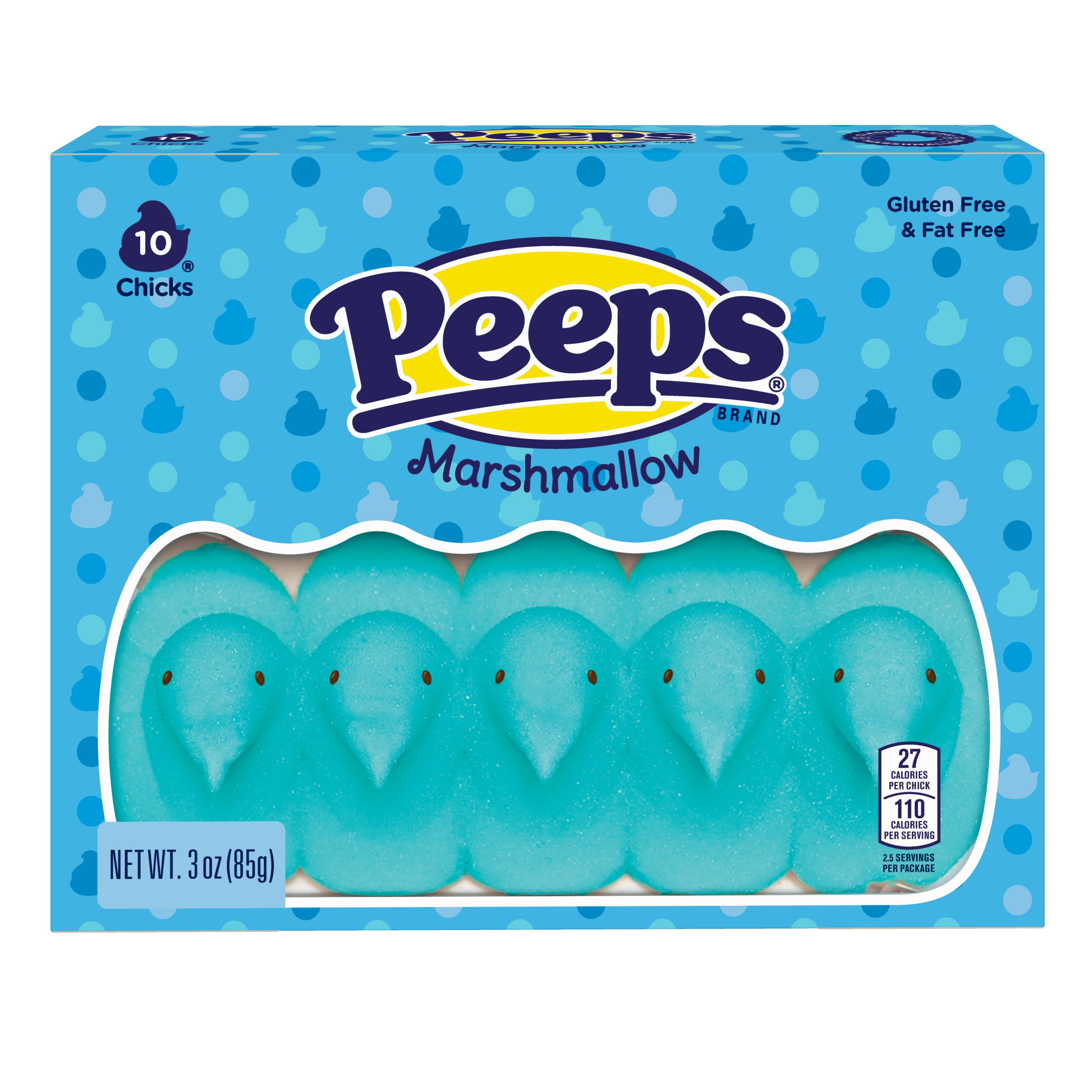 Peeps Blue Marshmallow Chicks, Easter Candy, 3 Oz.