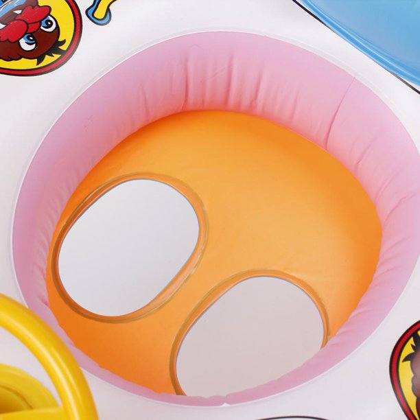 Lindo bebé inflable asiento natación anillo piscina ayuda entrenador playa flotador barco