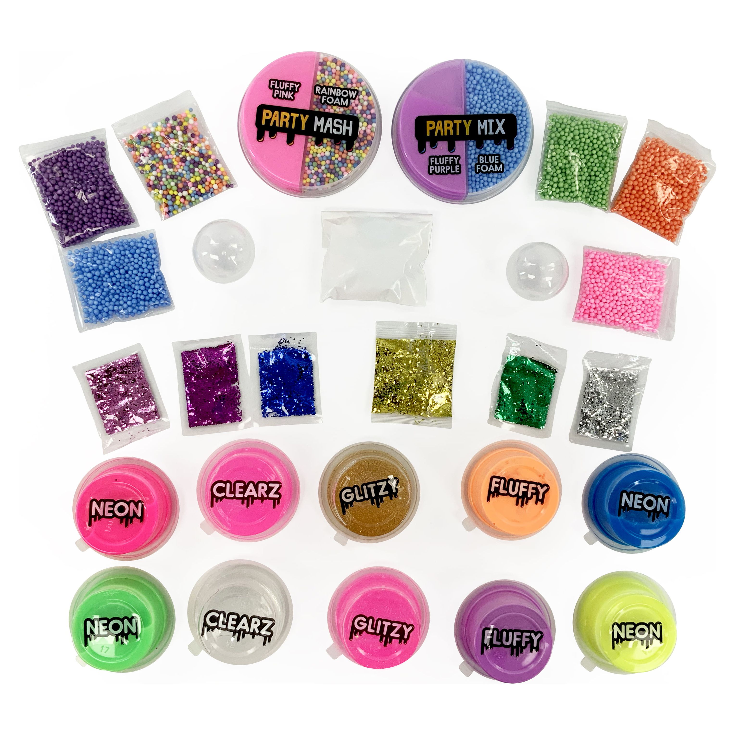 Compound Kings Mix & Mash Super Ultimate Deluxe Party Slime Kit! 8.8 oz and 8 Glitter mix-ins and more! - image 3 of 6