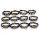 thumbnail image 5 of Jumpingount Hombres Mujeres 12 Constelación de cuero Parejas Brazalete Cuentas de cuero tejidas Joyería Ropa, zapatos y accesorios Miscelánea Geminis 22.5 CM, 5 of 6