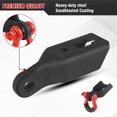 thumbnail image 5 of 2 Pcs Front Tow Hook D Ring Mounting Bracket Tow Hook Bracket Kit for Ford F150 2009- Front Bumper D-Ring Shackle Bracket, 5 of 5