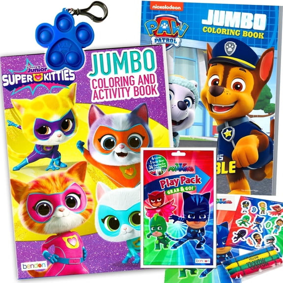 Super Kitties Paw Patrol Coloring Activity Book Gift Play Set for Kids