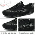 thumbnail image 3 of Men's Casual Outdoor Sneakers Breathable Comfort Waterproof for Hiking Mesh Non-Slip Summer Lightweight Classic Shoes Black 10.5 US, 3 of 7