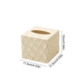 thumbnail image 2 of Multi-Purpose Plastic Tissue Box Holder for Home, Office, Car and Bathroom Storage(Beige), 2 of 5