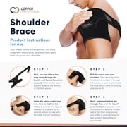 Copper Compression Recovery Shoulder Brace - Nude