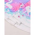 thumbnail image 5 of Quedoris Gilrs Print Twirly Dress Bubble Unicorn Sleeveless M(4-5T), 5 of 6