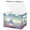 Digital Artwork, variant on Foldable Fabric Storage Bin With Handle Collapsible Basket Box Storage With Lid Organizer Iridescent Star with Rainbow Stripes