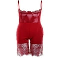 thumbnail image 1 of Combinaison en Mesh Sans Manches pour Femmes en Dentelle Dos Nu, 1 of 5