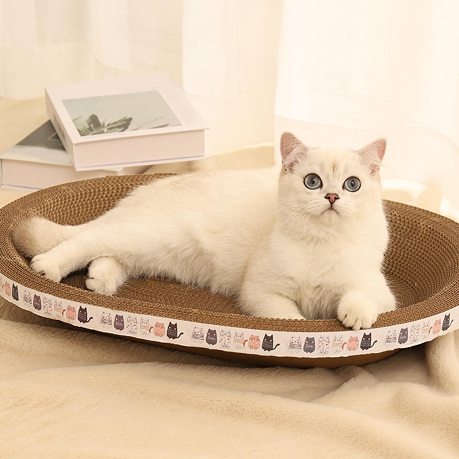 Bvdfgk Pet Cat Scratcher Bowl Cat Scratching Board Training Toy Cat Scratch Pad Nest 47cmx22cmx8cm