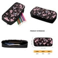 thumbnail image 3 of Xixirimido Back to School Backpack Set of 3 Primary/Middle Schoolbag Thermal Lunch Box Pencil Bag 3 in 1 for Boys Girls, Hummingbird Pink Cherry Blossom Print, 3 of 4