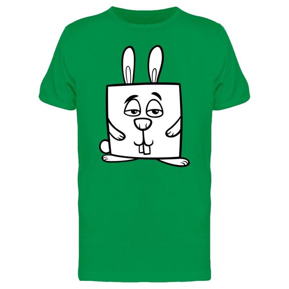 Adorable Square Rabbit Cartoon Tee Men's -Image by Shutterstock