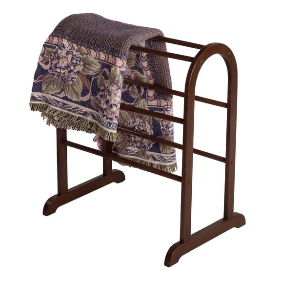 Maykoosh Modern Marvel Quilt Rack - Free Standing Organizer with Six Rungs, Dimensions: 36" H x 24" W x 18" D, Ideal for Blankets and Quilts