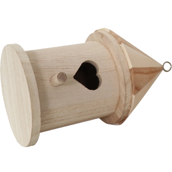 Wood Bird House Unfinished Paintable Wooden Bird House DIY Bird Box Wooden Bird Feeder