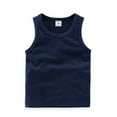 thumbnail image 3 of Huowey Toddler Kids Baby Boys Girls Solid Color Tank T-Shirts Tops T Shirts Undershirts Summer Sleeveless Vest Cozy Dailywear, 18-24 Months, 3 of 4