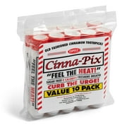 Cinna-Pix Brand Cinnamon Toothpicks Tubes (10 Pack)