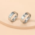 thumbnail image 2 of Stainless Steel I Love You Letter Rings Fashion Jewelry For Women And Men Silver Or Black Casual Wear Everyday, 2 of 4