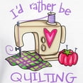 thumbnail image 3 of CafePress - I'd Rather Be Quilting Hooded Sweatshirt - Pullover Hoodie, Hooded Sweatshirt, 3 of 4