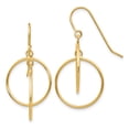 thumbnail image 1 of Boucles d'Oreilles Pendantes en Or Jaune 14k à Cercles, 1 of 6